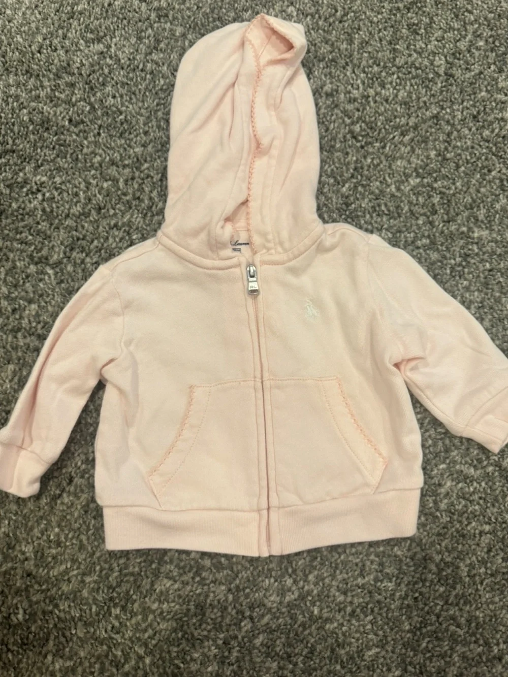 Polo by Ralph Lauren Baby Pink Zip Hoodie & Sweatpants